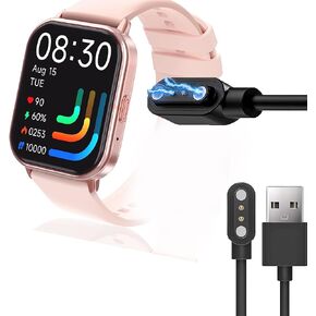 Compatible with LTPDE Smart Watches Charger, Magnetic USB Charging Cable Replacement Charger Compatible for LTPDE T19 1.83" Smart Watches
