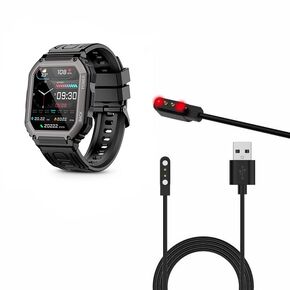 Smart Watch Charger, Magnetic USB Smartwatch Charging Cable 2 Pin Cord Charger Compatible for Hemisol Keeggiss ZYCZWL KR06 smartwatch