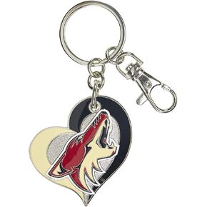 aminco NHL unisex-adult Swirl Heart Keychain
