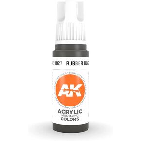 AK Interactive 3rd Gen Acrylic Rubber Black 17ml