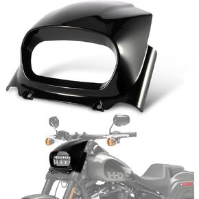 psler Motorcycle Headlight Fairing Cover Head Light cowl Headlamp Front Cowl Kit for M8 Softail Fat Bob FXFB FXFBS 2018 2019 2020 2021 2022 Accessories