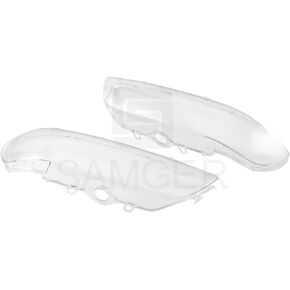 Samger 2Pcs Left Right Side Headlight Headlamp Lense Clear Lens Cover Replacement for BMW E39 Facelift 525i 528i 4Door 1996-2003