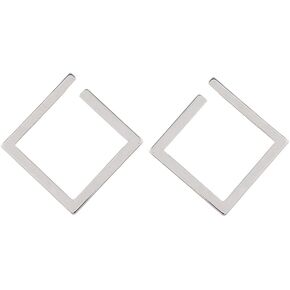 الحد الأدنى مستطيل استرخى أقراط للنساء الفتيات هندسية كبيرة ساحة سحر قطرة تتدلى الأزياء خفيفة الوزن Y2K حزب مجوهرات هدايا in Kuwait