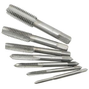 1 Set of Hinge Tap and Die Drill Bits 7 Piece Set Non Twisted Hand M3 M12 Self Tapping Thread Cutting Tools for Thread Repair Bicycle Repair Furniture Assembly Mechanical Manufacturing