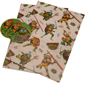 Danilo Teenage Mutant Ninja Turtles Gift Wrap, 2 Sheets 2 Tags, Gift Wrap for Presents, Officially Licensed Wrapping Paper