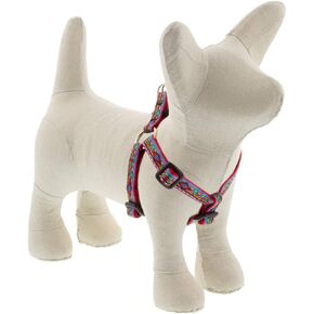 Small Adjustable Step in Dog Harness by Lupine 1/2" Wide El Paso Design with 12-18" Adjustable Girth