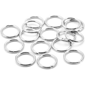 Cousin 2949442 Closed Jump Ring, 6mm, 16-Pieces, Sterling Silver