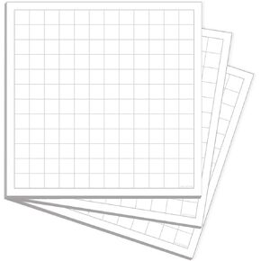 Mini Dotted Sticky Notes 3-Pack Dot Grid Stickies, Thin Small 3"x3", Great for Graphing, Architects, Teachers, Study Notes, Art and BOJU Journals by DAILY RITMO