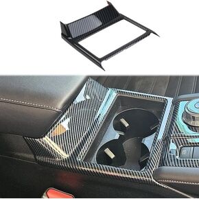 Carbon Fiber Central Cup Holder Frame Trim Accessories for Mitsubishi Outlander 2022+