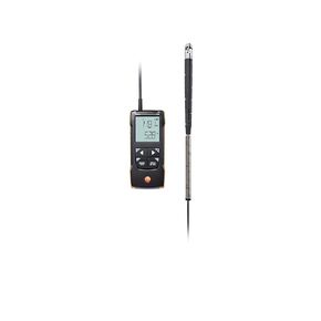 مقياس شدة الريح Testo 417 - مقياس تدفق الهواء المحمول مقاس 4 بوصات لسرعة الهواء وتدفق الحجم ودرجة الحرارة عند مداخل ومخارج الهواء - مقياس CFM HVAC من 32 إلى +122 درجة فهرنهايت مع توافق التطبيق