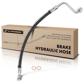 A-Premium Rear Passenger Brake Hydraulic Hose Compatible with Kia and Hyundai Models - Sorento 2009 2011-2013, Santa Fe 2007-2012 - Replace# 587382B010