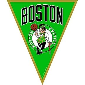 NBA Boston Celtics Green Plastic Pennant Banner - 12ft (Pack Of 1) - Perfect For Game Day & Sports-Themed Parties