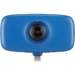 كاميرا رياضية KanDao QooCam Fun بزاوية 360 درجة، منفذ من النوع C فقط، كاميرا فيديو وصورة بانورامية 360 درجة، تسجيل مباشر 360 درجة، تطبيقات، كاميرا فيديو ثابتة للرياضة، أبيض in Kuwait