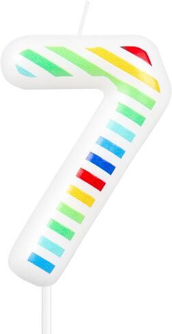 Birthday Candles, Rainbow Birthday Candle for Cake, 1st Birthday Cake Topper Decorations Girl, Number 1 Candles for Birthday Party Wedding Baby Shower Decorations Anniversary Celebration Supplies in Saudi Arabia