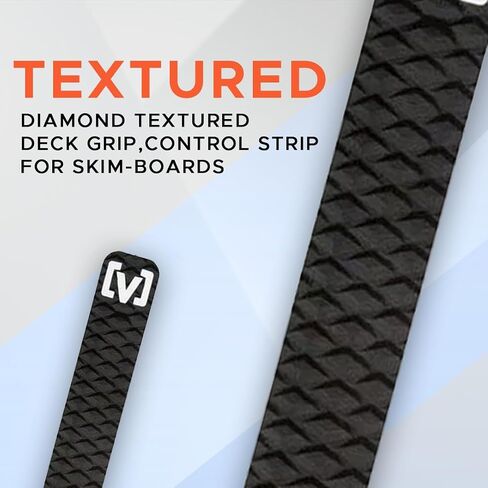 VICTORY Surf-Grip Premium لوحة جر للجر - محور طويل متقاطع من الألماس على سطح السفينة، شريط تحكم في لوح التزلج، مريح + أقصى تحكم، مناسب لألواح ركوب الأمواج، ألواح الجسم، Boogie 25 بوصة × 3 in Saudi Arabia