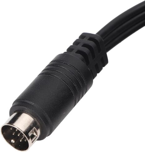 3RCAS Plug to 9 Pin Mini DIN Plug Extension Cable, Male to Male Plated Sound Video Composite Cord TV Audio Video Cable Cord for TV AV Receiver Monitor 5.9ft in Saudi Arabia