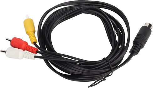 3RCAS Plug to 9 Pin Mini DIN Plug Extension Cable, Male to Male Plated Sound Video Composite Cord TV Audio Video Cable Cord for TV AV Receiver Monitor 5.9ft in Saudi Arabia