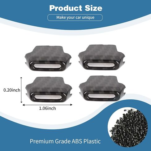 for Bronco Air AC Vent Switch Trim Tab Clip for Ford Bronco 2021 2022 2023 Carbon Fiber Grain Interior Accessories 4pcs in Saudi Arabia
