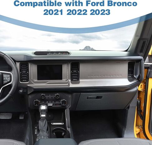 for Bronco Air AC Vent Switch Trim Tab Clip for Ford Bronco 2021 2022 2023 Carbon Fiber Grain Interior Accessories 4pcs in Saudi Arabia
