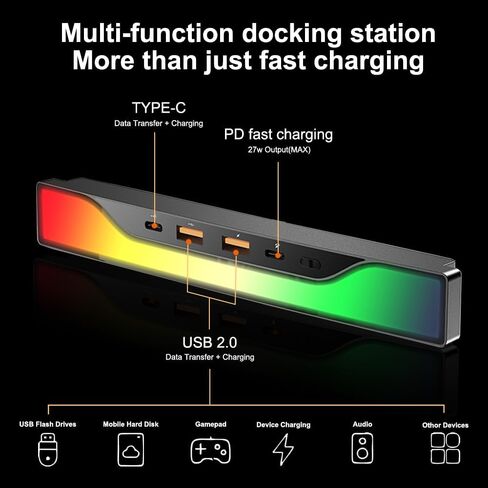 Tesla USB Hub for Tesla Model 3 Accessories 2023 Tesla Model y Accessories 2023 Tesla Model Y USB Hub 2023 Tesla Model 3 Ambient Lighting Center Console Hub Docking Station Tesla 3/y in Saudi Arabia