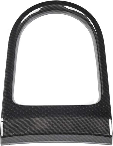 Center Console Gear Shift Panel Frame Cover Trim Carbon Fiber Interior Accessories Compatible with Ford Mustang 2015-2020 in Saudi Arabia