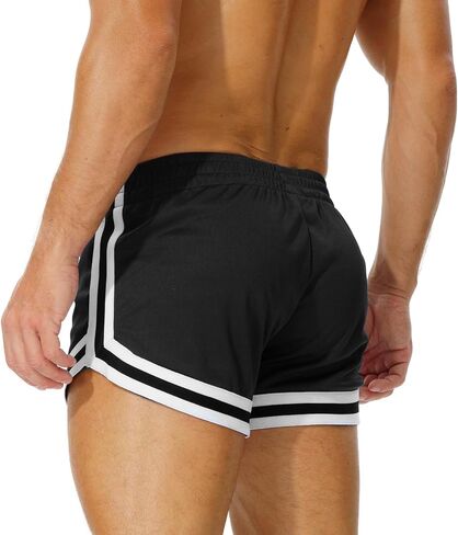 AIMPACT Men's Mesh Booty Shorts 3 Inch Lightweight Athletic Sportswear Gym Workout Retro Running Short Shorts in Saudi Arabia
