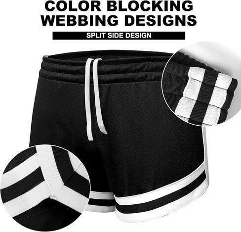 AIMPACT Men's Mesh Booty Shorts 3 Inch Lightweight Athletic Sportswear Gym Workout Retro Running Short Shorts in Saudi Arabia