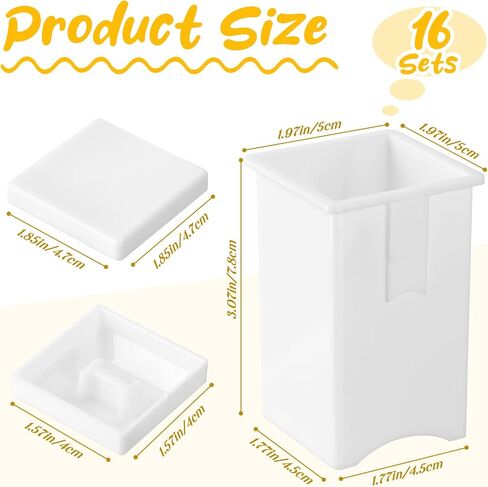 16 Pcs Butter Spreader Bulk Corn Cob Butter Holder Holds Twice The Butter for Waffles Pancakes Toast Bagel, Corn on The Cob Butter Spreader Dispenser with Cover for Storage, Easy to Clean in Saudi Arabia
