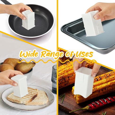 16 Pcs Butter Spreader Bulk Corn Cob Butter Holder Holds Twice The Butter for Waffles Pancakes Toast Bagel, Corn on The Cob Butter Spreader Dispenser with Cover for Storage, Easy to Clean in Saudi Arabia