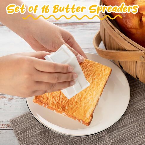 16 Pcs Butter Spreader Bulk Corn Cob Butter Holder Holds Twice The Butter for Waffles Pancakes Toast Bagel, Corn on The Cob Butter Spreader Dispenser with Cover for Storage, Easy to Clean in Saudi Arabia