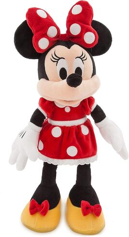 Disney Store Official Minnie Mouse Plush (Red), Mickey and Friends, Medium, 18 Inches, Iconic Cuddly Toy Character with Embroidered Features and Bow, Perfect Present for Kids, Suitable for All Ages 0+ in Saudi Arabia