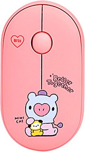 Hamee BT21 My Little Buddy Series Mouse [Computer Mouse Wireless Cute] [Silent Nano Receiver Mouse Office Birthday] [BT21 Mouse] for Laptop, iPad, MacOS, PC, Windows, Android - CHIMMY in Saudi Arabia