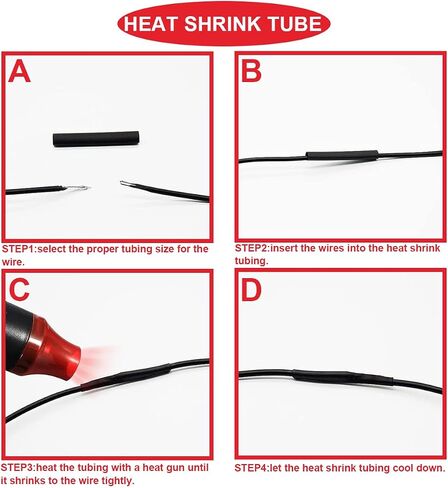 280pcs 22-16AWG Wire connectors Bullet Crimp Terminal Insulated Female and Male Heat Shrink Waterproof Electrical Quick Connector Kit with Colorful Heat Shrink Tube and Wiring Cap in Saudi Arabia