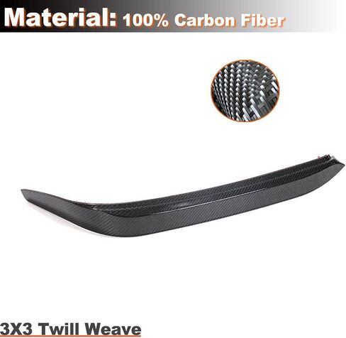 MCARCAR KIT Real Carbon Fiber Front Canards for Alfa Romeo Giulia Base Sedan 2015-2021 Fog Light Cover Splitter Canard Front Bumper Front Headlight Covers Eyelids Eyebrows in Saudi Arabia