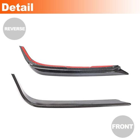 MCARCAR KIT Real Carbon Fiber Front Canards for Alfa Romeo Giulia Base Sedan 2015-2021 Fog Light Cover Splitter Canard Front Bumper Front Headlight Covers Eyelids Eyebrows in Saudi Arabia