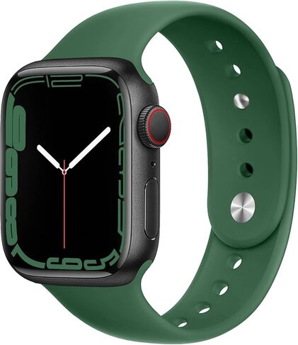 Silicone Sport Band Compatible with Apple Watch 38mm 41mm 40mm 42mm 44mm 45mm 49mm,Adjustable Soft Silicone Bracelet Replacement Strap for iWatch Series 8 Ultra 7 SE 6 5 4 3 Women Men in Saudi Arabia
