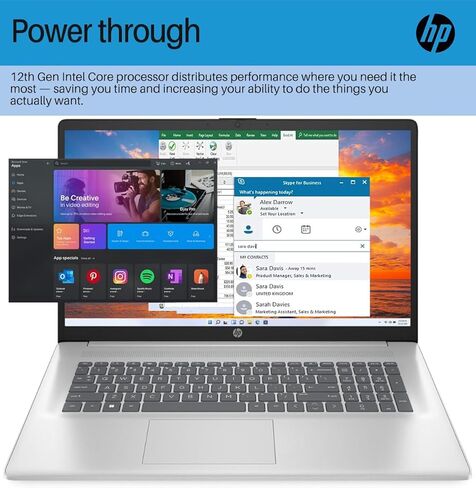 HP 2024 أحدث كمبيوتر محمول للأعمال مقاس 17 بوصة، شاشة 17.3 بوصة FHD IPS، معالج Intel i3 1215U من الجيل الثاني عشر، ذاكرة الوصول العشوائي 32 جيجابايت، 1 تيرابايت SSD، رسومات Intel UHD، كاميرا ويب، مضادة للتوهج، كاميرا عالية الدقة، واي فاي، Windows 11 Pro in Saudi Arabia