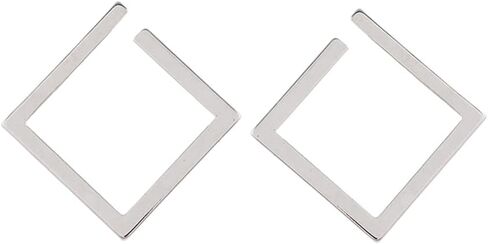 الحد الأدنى مستطيل استرخى أقراط للنساء الفتيات هندسية كبيرة ساحة سحر قطرة تتدلى الأزياء خفيفة الوزن Y2K حزب مجوهرات هدايا in Kuwait