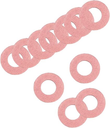 uxcell Insulating Washer, 500Pcs 5mm x 10mm x 0.5mm Red Vulcanized Fiber Washer, Insulation Gasket for Motherboard in Saudi Arabia
