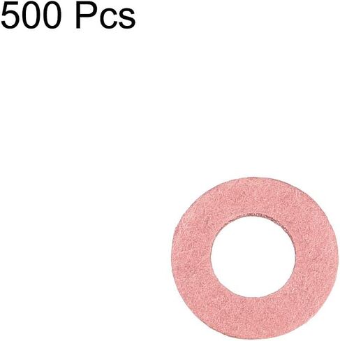 uxcell Insulating Washer, 500Pcs 5mm x 10mm x 0.5mm Red Vulcanized Fiber Washer, Insulation Gasket for Motherboard in Saudi Arabia