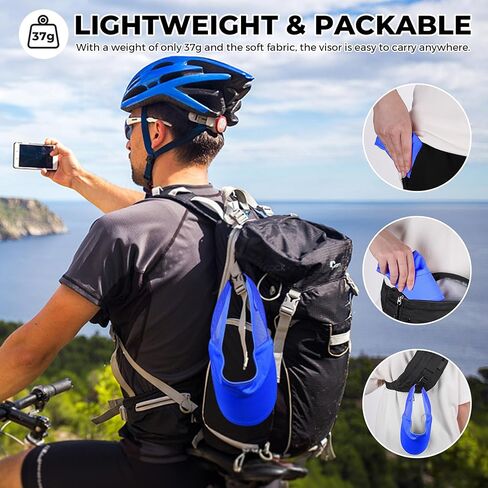 Sukeen 3 Pack Sports Sun Visor Men Women Lightweight Packable Cooling Stretchy Visor Hat for Running, Tennis, Daily Wear in Saudi Arabia