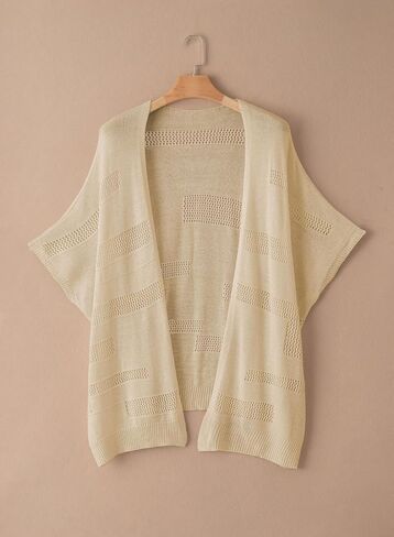 Eytino Women Plus Size Summer Cardigan Half Sleeve Open Front Lightweight Soft Knit Cardigans Sweaters Outwear(1X-5X) in Saudi Arabia