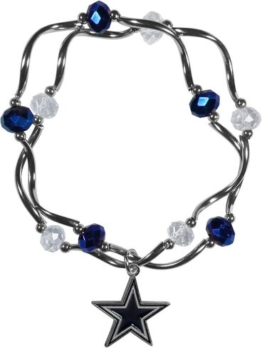 Siskiyou NFL unisex-adult Crystal Bead Bracelet in Saudi Arabia
