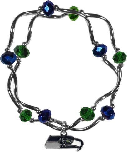 Siskiyou NFL unisex-adult Crystal Bead Bracelet in Saudi Arabia