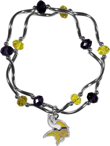 Siskiyou NFL unisex-adult Crystal Bead Bracelet in Saudi Arabia