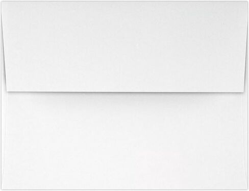 LUX Paper A2 Invitation Envelopes White with Peel & Press, 4 3/8" x 5 3/4" - 60lb. Bright, 250 Pack (4870-WPP-250) in Saudi Arabia