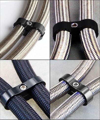 4 حزم خرطوم فاصل المشبك خط الوقود تصاعد المشابك، خط الوقود تصاعد المشبك مع وجع، خرطوم الألومنيوم المناسب محول فاصل المشبك لخط النفط خط الفرامل أنابيب المياه وخط الغاز (10AN) in Kuwait