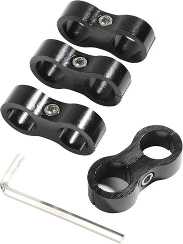 4 حزم خرطوم فاصل المشبك خط الوقود تصاعد المشابك، خط الوقود تصاعد المشبك مع وجع، خرطوم الألومنيوم المناسب محول فاصل المشبك لخط النفط خط الفرامل أنابيب المياه وخط الغاز (10AN) in Kuwait