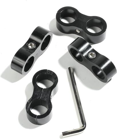 4 حزم خرطوم فاصل المشبك خط الوقود تصاعد المشابك، خط الوقود تصاعد المشبك مع وجع، خرطوم الألومنيوم المناسب محول فاصل المشبك لخط النفط خط الفرامل أنابيب المياه وخط الغاز (10AN) in Kuwait