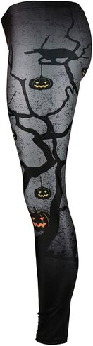GLUDEAR Women's Halloween Print High Waist Leggings Stretch Full Length Tights Workout Pants in Saudi Arabia